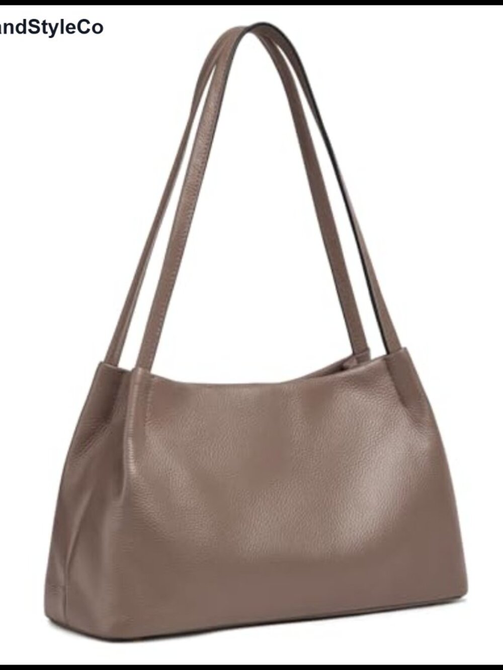 Genuine Leather Hobo Bag, Soft Shoulder Handbag for Women with 4 Pockets, Fits